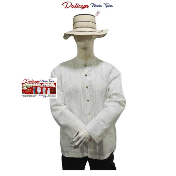 Camisilla manga larga con 6 líneas de espigueta - Talla L