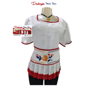 Blusa con trabajo en Punto en Cruz Talla S-M