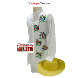 Camisilla Manga Larga Zurcida - Talla M