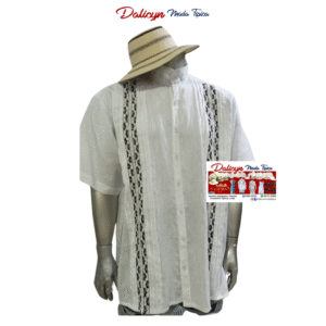 Camisilla estilizada en Tela de Lino manga corta - Talla XXL