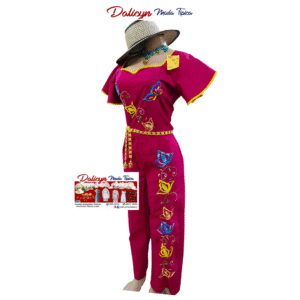 Enterizo estilizado zurcido a mano - Talla M