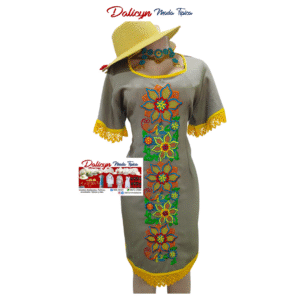 Vestido Zurcido a Mano - Talla L