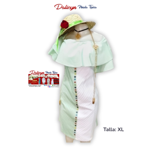Vestido estilizado Tonosieño, rosa - Talla XL