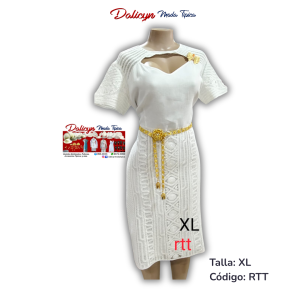 Vestido Blanco de Encaje - Talla XL - RTT