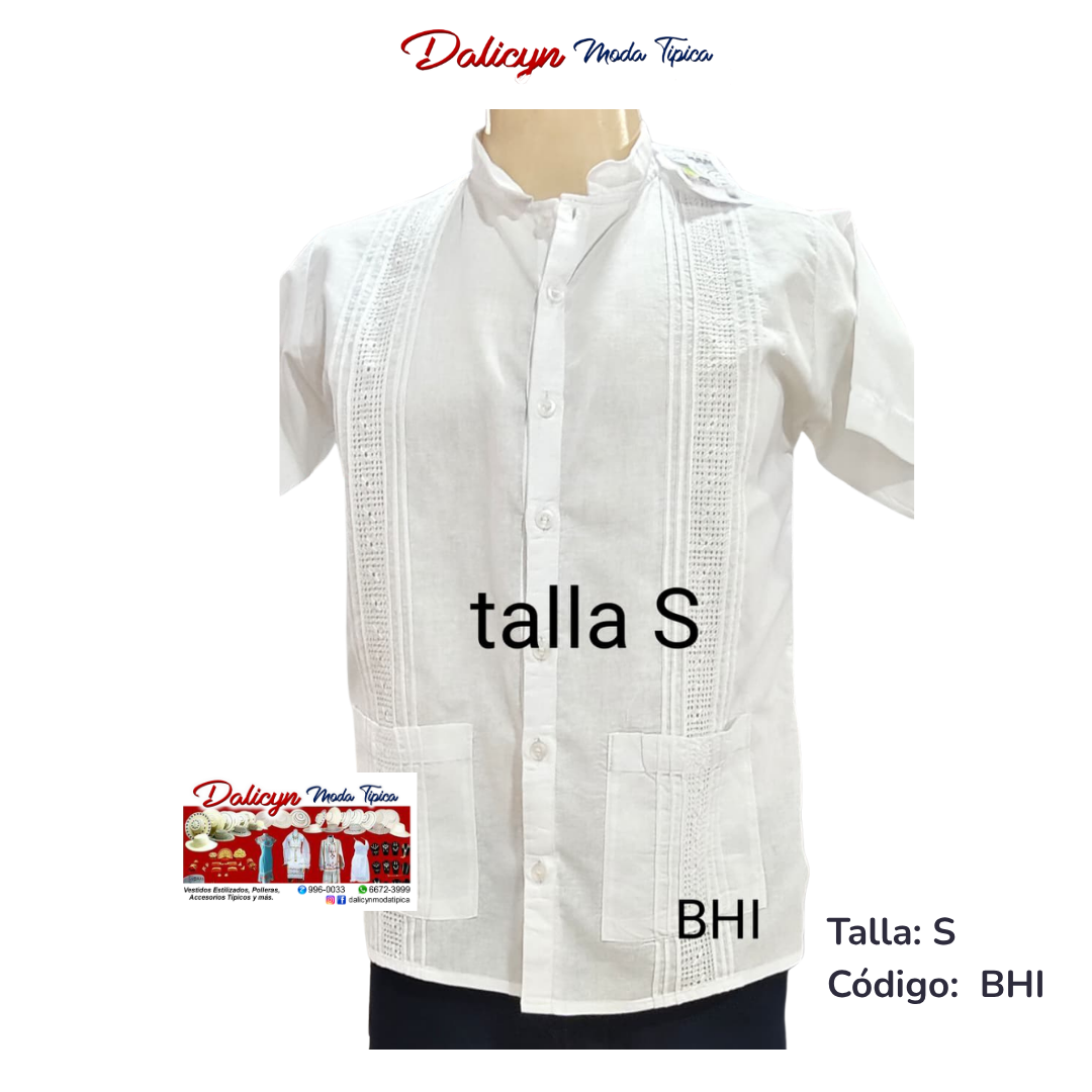 Camisilla Blanca Estilizada de Mangas Cortas- Talla S - Código BHI
