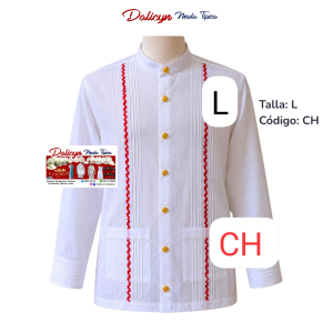 Camisilla Blanca de Gala con Mangas Largas - Talla L - Código CH