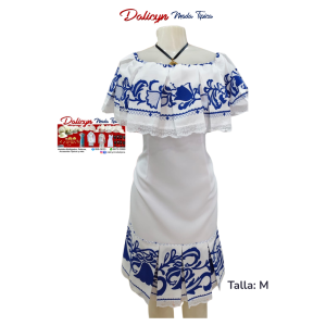 Vestido Blanco de Pollera - Talla M