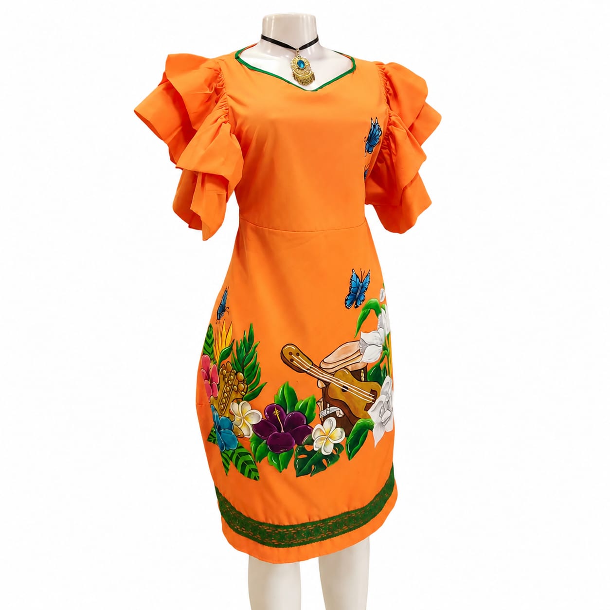 Vestido XL Pintado a mano - Brh