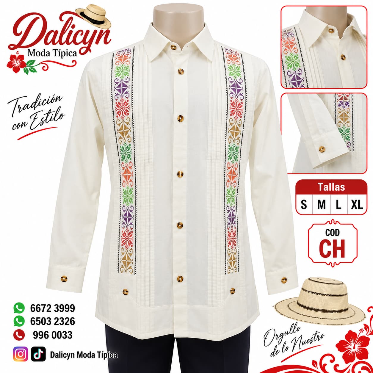 Camisa de algodón - Finamente trabajada
