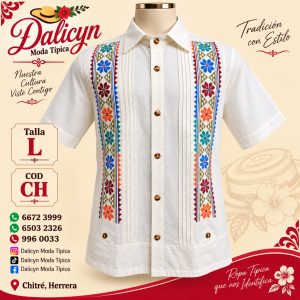 Camisa en fresca tela de algodón - Bordada