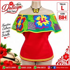 Blusa trabajada en Mola - Exclusiva