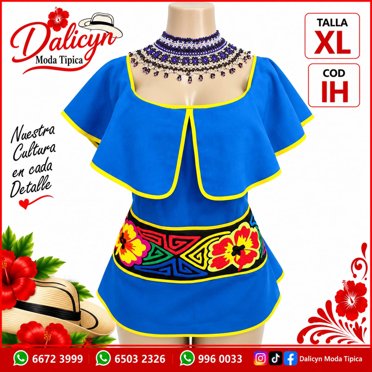 Blusa mola finamente trabajada