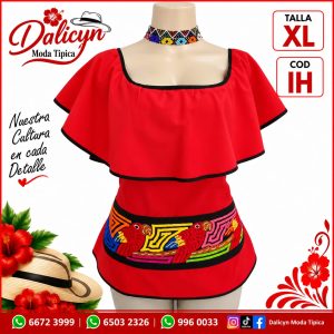 Blusa finamente trabajada en Mola