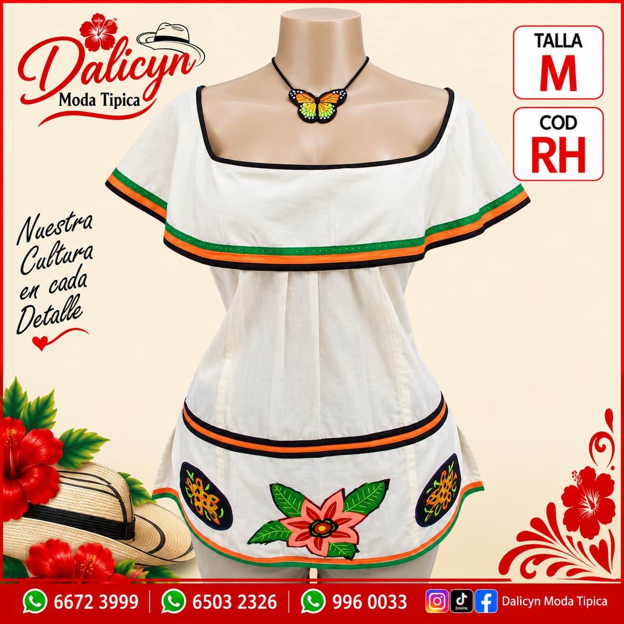 Blusa estilizada en molas