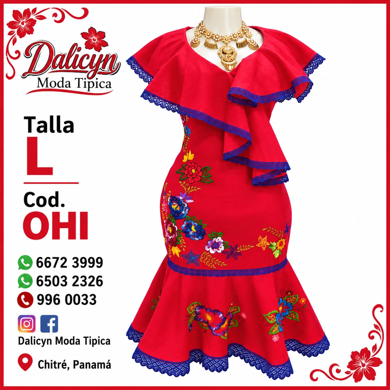 Vestido típico estilizado, estilo Sirena